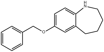 7-(benzyloxy)-2,3,4,5-tetrahydro-1H-benzo[b]azepine Struktur