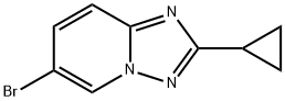 6-broMo-2-cyclopropyl-[1,2,4]triazolo[1,5-a]pyridine Struktur