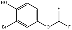 2-BROMO-4-(DIFLUOROMETHOXY)PHENOL Struktur