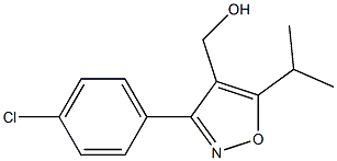 (3-(4-chlorophenyl)-5-isopropylisoxazol-4-yl)Methanol Struktur