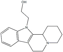 2-(1,3,4,6,7,12b-hexahydroindolo[2,3-a]quinolizin-12(2H)-yl)ethanol Struktur