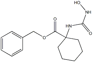 benzyl 1-(3-hydroxyureido)cyclohexanecarboxylate Struktur