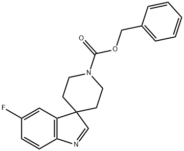 benzyl 5-fluorospiro[indole-3,4'-piperidine]-1'-carboxylate Struktur