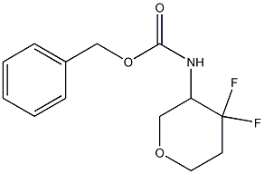 benzyl (4,4-difluorotetrahydro-2H-pyran-3-yl)carbaMate Struktur