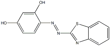 4-(2-Benzothiazolylazo) resorcinol Struktur