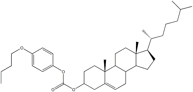 CHOLESTERYL p-n-BUTOXY-PHENYL CARBONATE Struktur