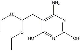 6-AMino-5-(2,2-diethoxy-ethyl)-pyriMidine-2,4-diol Struktur