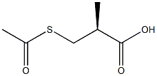 (2S)-3-(Acetylthio)-2-Methylpropanoic Acid Struktur