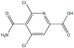 5-carbaMoyl-4,6-dichloropicolinic acid Struktur