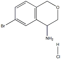 6-broMoisochroMan-4-aMine hydrochloride Struktur