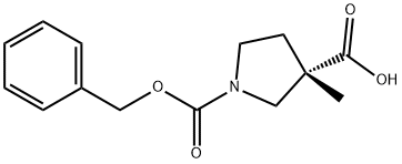 1-[(BENZYLOXY)CARBONYL]-3-METHYLPYRROLIDINE-3-CARBOXYLIC ACID Struktur