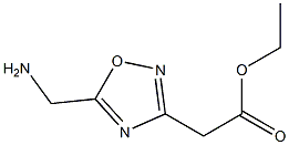 (5-AMinoMethyl-[1,2,4]oxadiazol-3-yl)-acetic acid ethyl ester Struktur