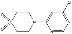 4-(6-Chloro-pyriMidin-4-yl)-thioMorpholine 1,1-dioxide Struktur