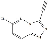 6-chloro-3-ethynyl-[1,2,4]triazolo[4,3-b]pyridazine Struktur