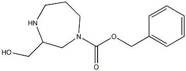 benzyl 3-(hydroxyMethyl)-1,4-diazepane-1-carboxylate Struktur