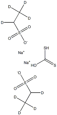 Di(sodiuM ethyl-2-sulfonate)-d8 Dithiocarbonate Struktur