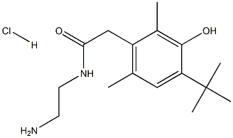 N-(2-AMinoethyl)-2-[4-(1,1-diMethylethyl)-3-hydroxy-2,6-diMethylphenyl]acetaMide Hydrochloride Struktur