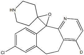 8-Chloro-6,11-dihydro-11-(4-piperidinylidene)-5H-benzo[5,6]cyclohepta[1,2-b]pyridine-d 1-Oxide Struktur