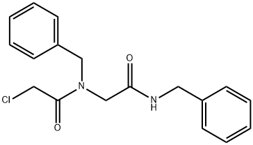 N-Benzyl-2-[(N-benzyl-N-chloroacetyl)aMino]acetaMide Struktur