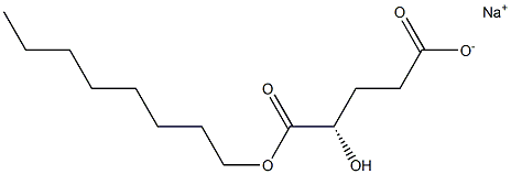 (2S)-2-Hydroxyglutaric Acid Octyl Ester SodiuM Salt Struktur