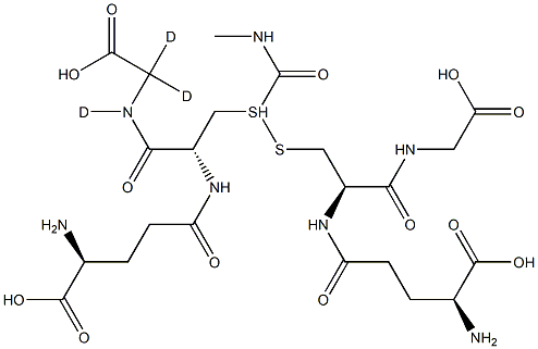 S-(N-MethylcarbaMoyl)glutathione-d3 Struktur