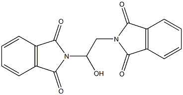 2,2'-(1-hydroxyethane-1,2-diyl)diisoindoline-1,3-dione Struktur