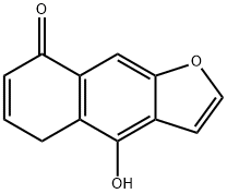 4-hydroxynaphtho[2,3-b]furan-8(5H)-one Struktur