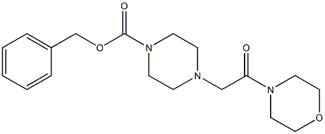 benzyl 4-(2-Morpholino-2-oxoethyl)piperazine-1-carboxylate Struktur