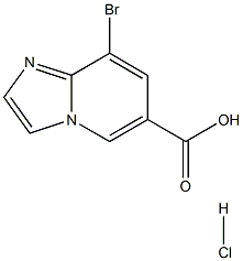 8-BroMoiMidazo[1,2-a]pyridine-6-carboxylic acid hydrochloride Struktur