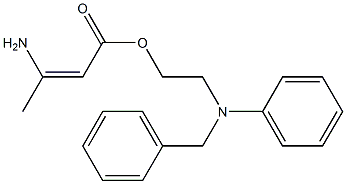 2-[(N-benzyl-N-phenyl)aMino]ethyl 3-aMinocrotonate Struktur