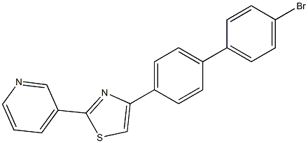 4-(4'-BroMo-4-biphenylyl)-2-(3-pyridyl)thiazole, 97% Struktur