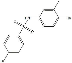 4-BroMo-N-(4-broMo-3-Methylphenyl)benzenesulfonaMide, 97% Struktur