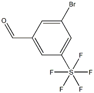 3-BroMo-5-(pentafluorothio)benzaldehyde, 97% Struktur