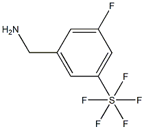 3-Fluoro-5-(pentafluorothio)benzylaMine, 97% Struktur