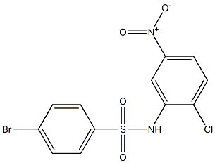 4-BroMo-N-(2-chloro-5-nitrophenyl)benzenesulfonaMide, 97% Struktur