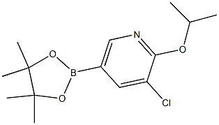 3-Chloro-2-isopropoxy-5-(4,4,5,5-tetraMethyl-[1,3,2]dioxaborolan-2-yl)-pyridine Struktur