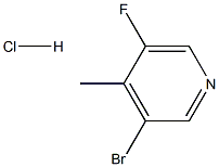 3-BroMo-5-fluoro-4-Methyl-pyridine hydrochloride Struktur