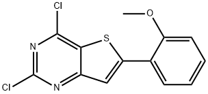 2,4-dichloro-6-(2-Methoxyphenyl)thieno[3,2-d]pyriMidine Struktur