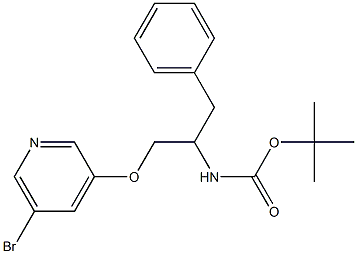 [1-Benzyl-2-(5-broMo-pyridin-3-yloxy)-ethyl]-carbaMic acid tert-butyl ester Struktur