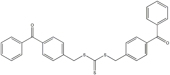 bis(4-benzoylbenzyl) carbonotrithioate Struktur