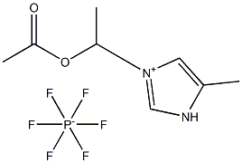 1-acetoxyethyl-5-MethyliMidazoliuM hexafluorophosphate Struktur