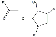 cis-3-AMino-1-hydroxy-4-Methyl-2-pyrrolidinone Acetate Struktur