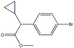 Methyl (4-broMophenyl)(cyclopropyl)acetate Struktur