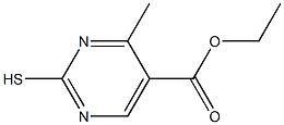 ethyl 2-Mercapto-4-MethylpyriMidine-5-carboxylate Struktur