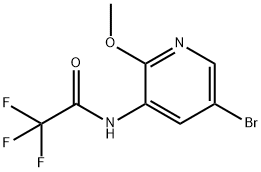 N-(5-broMo-2-Methoxypyridin-3-yl)-2,2,2-trifluoroacetaMide Struktur