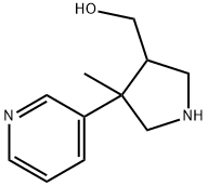 ((3S,4R)-4-METHYL-4-(PYRIDIN-3-YL)PYRROLIDIN-3-YL)METHANOL Struktur