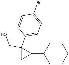 (1-(4-broMophenyl)-2-cyclohexylcyclopropyl)Methanol Struktur