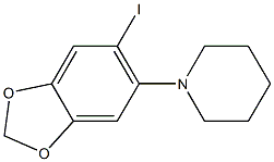 1-(6-iodobenzo[d][1,3]dioxol-5-yl)piperidine Struktur