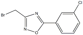 3-(broMoMethyl)-5-(3-chlorophenyl)-1,2,4-oxadiazole Struktur