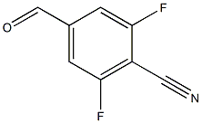 3,5-difluoro-4-cyanobenzaldehyde Struktur